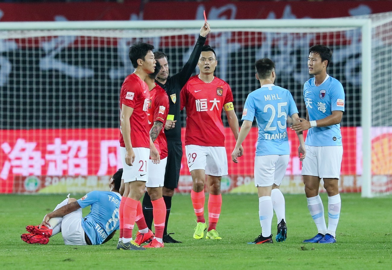 中超战罢2轮仅2场拿净比赛时间奖 国安恒大各