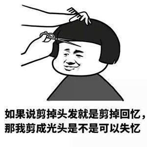 搞笑图片:蘑菇头剪头发表情包