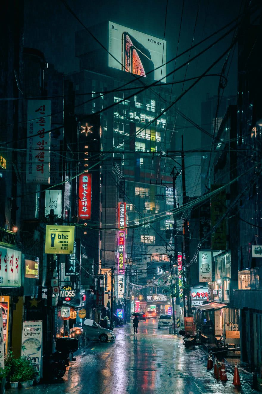 城市的夜晚霓虹灯璀璨,不仅有孤寂的繁华,还有内心深处的风景线