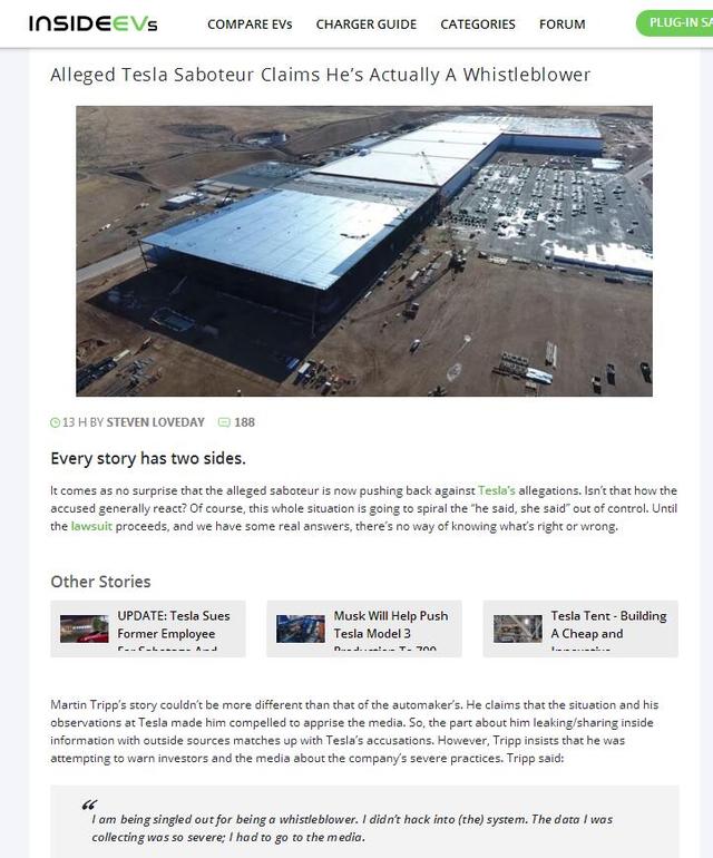 特斯拉“内鬼”第三集：前员工反转 自称举报人