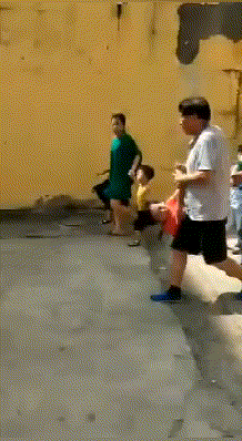 搞笑gif:当年自己十分不愿意上学,如今把痛苦强加于孩子