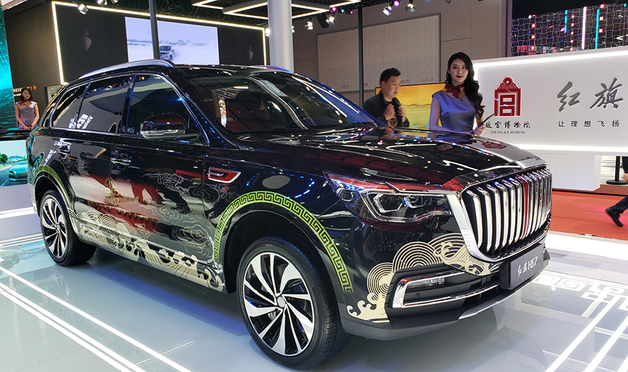 实拍红旗3款SUV，红旗中型SUV HS5预售价公布，20万起