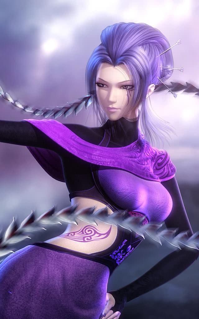 《秦时明月》动漫女神pk,少司命撞衫紫女,魅感十足的她败了