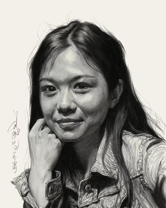 每年画700幅头像，画了17年，80后写实素描，让60后冷军赞不绝口