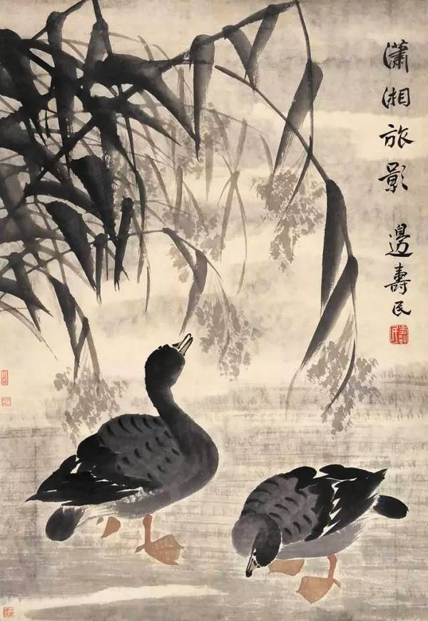 齐白石的虾和徐悲鸿的马,被人熟知,边寿民画的芦雁也堪称一绝!