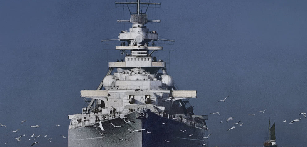 直击二战时期各国大型战舰,日本一款战舰排水