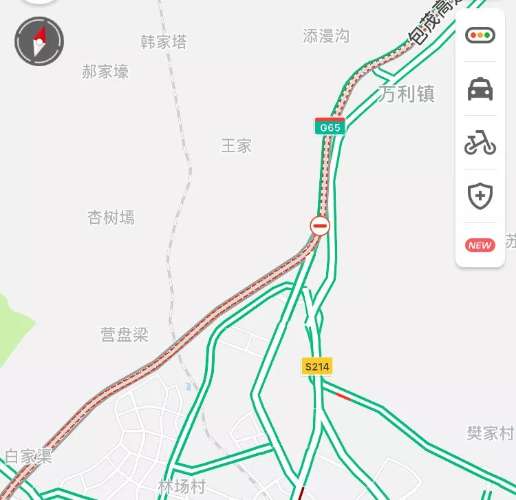 包茂高速东胜段今日封闭施工，详细绕行线路看过来