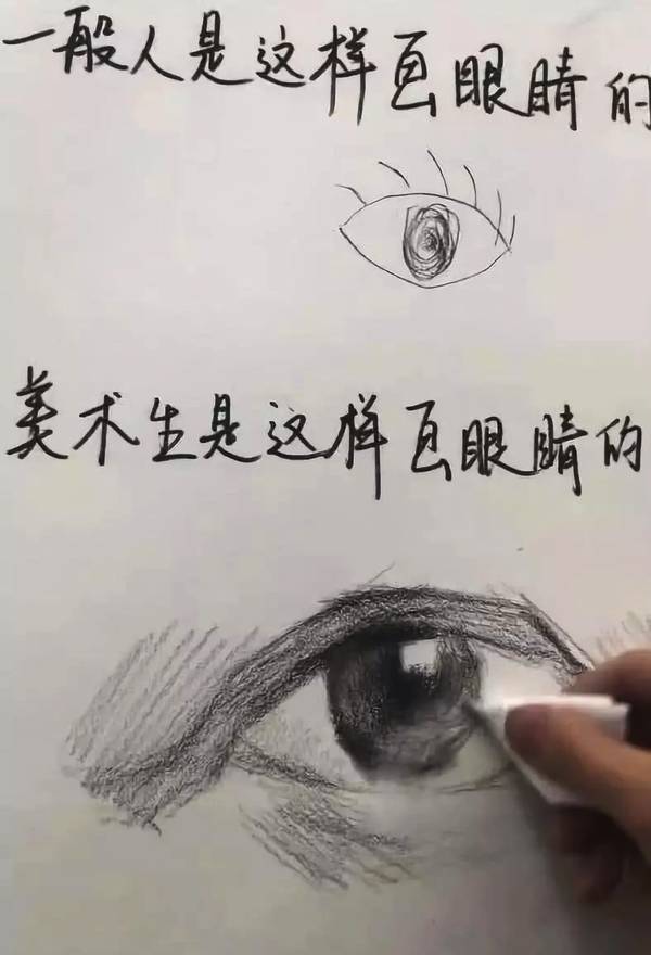 搞笑:美术生画画vs普通人画画,这实力也差太多了!