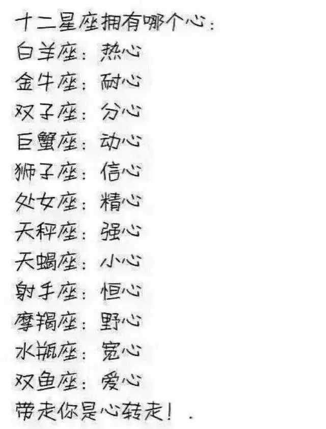 十二星座谁对老婆最抠门,谁最好欺负,十二星座拥有哪个心