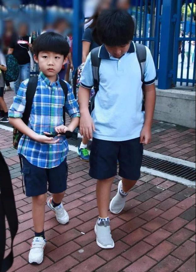 陈慧琳的两个儿子长大了，一个圆润憨厚，一个古灵精怪！