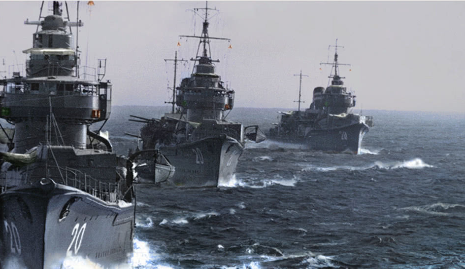 直击二战时期各国大型战舰,日本一款战舰排水