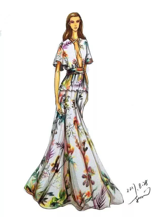 今日探讨 | 服装手绘上色四大工具,你用了几种?