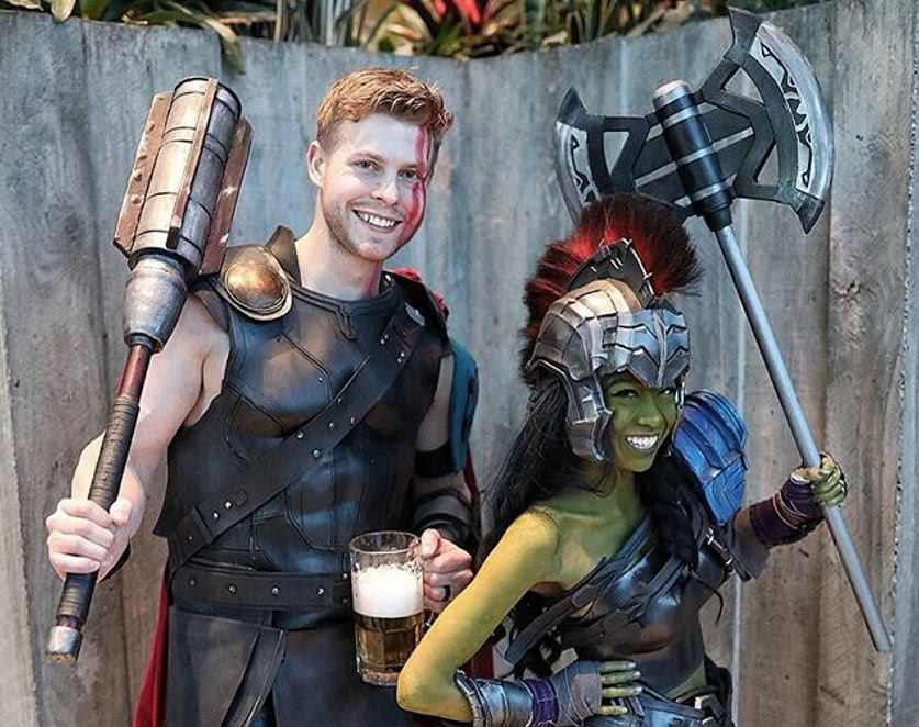 cosplay雷神,cosplay露娜紫霞仙子 同样是cos漫威英雄,雷神与绿巨人遭恶搞,图4却获盛赞