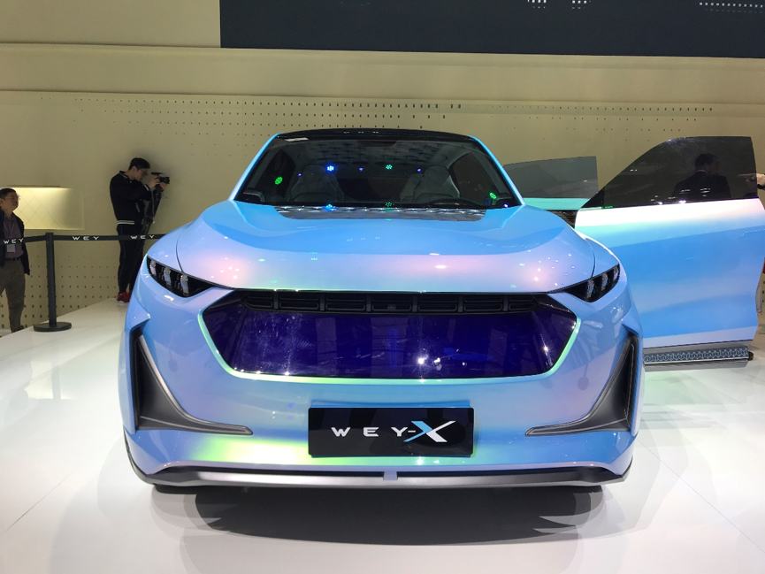 上海车展实拍WEY-X概念车，定位品牌旗舰SUV，4.6秒破百