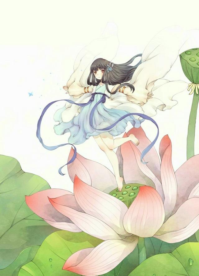 再来一波,二次元古风插画|二次元|q版|插画_新浪新闻