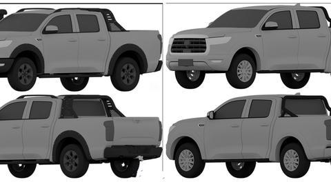 长城全新皮卡谍照曝光 霸气外露