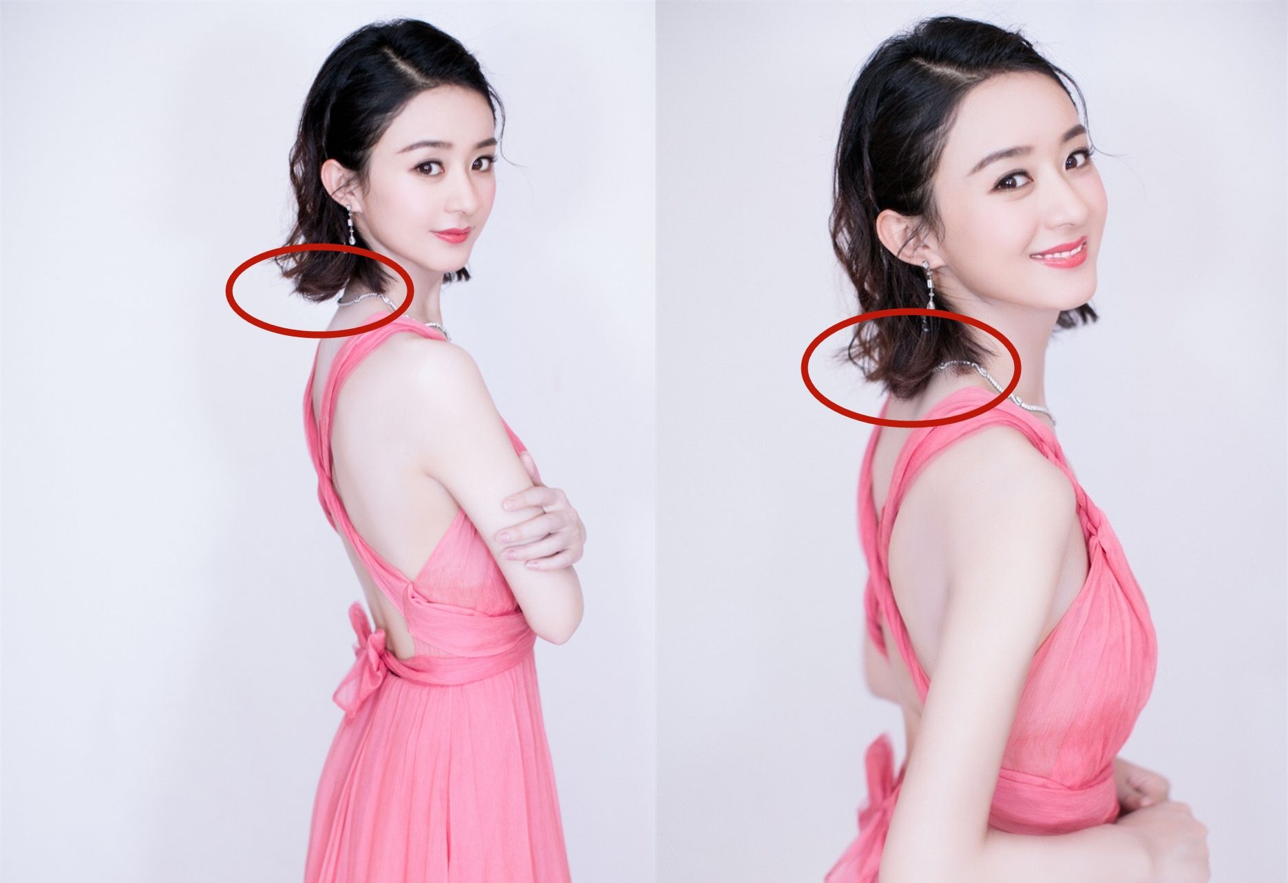 赵丽颖的摩卡波波头堪称显瘦神器，看着简单，你却不一定敢尝试