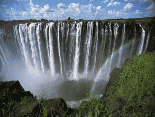 壁纸 风景 旅游 瀑布 山水 桌面 500_379 gif 动态图 动图