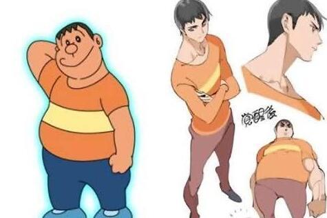 哆啦a梦 主角长大后的样子 胖虎真的变