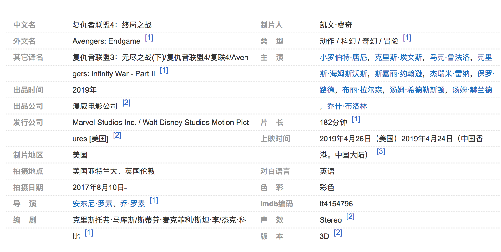 《复联4》内地定档,总时长182分钟,中国是全球