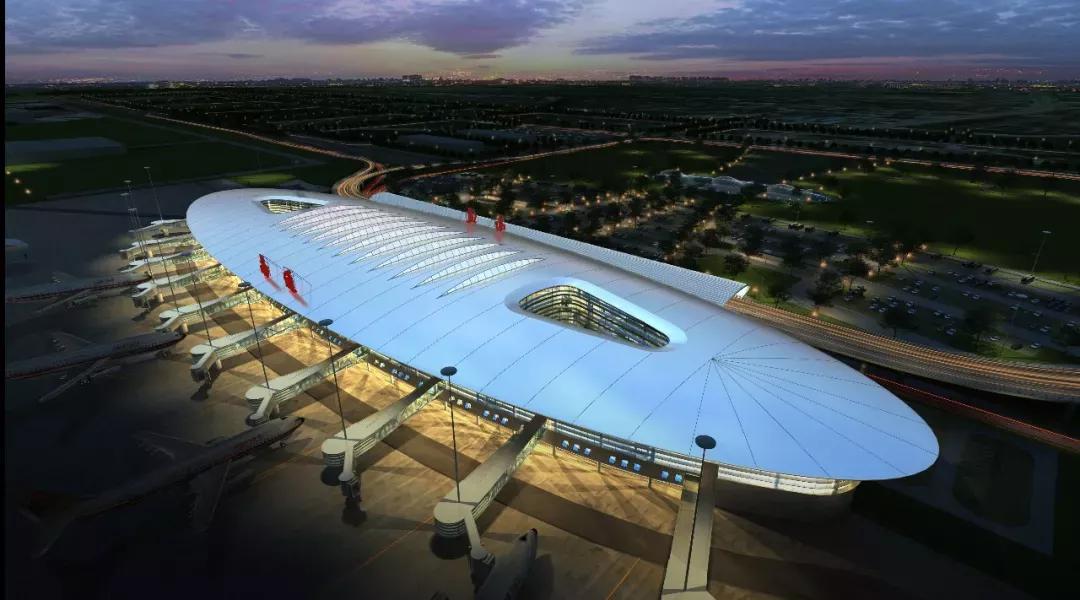 新候机楼效果图南通机场新候机楼按500万旅客吞吐量设计,配备11座登机