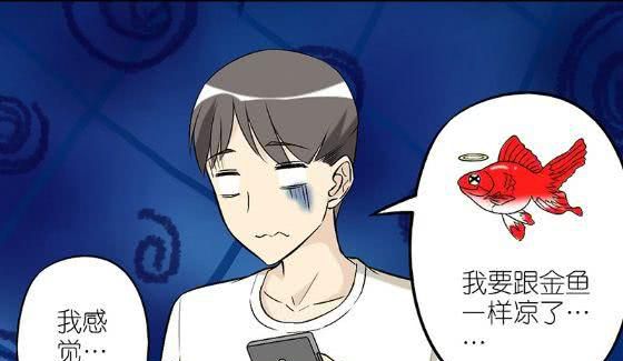 搞笑漫画:若美交给楠一照顾的金鱼惨遭团灭,楠少女工漫画口全彩a少女图片