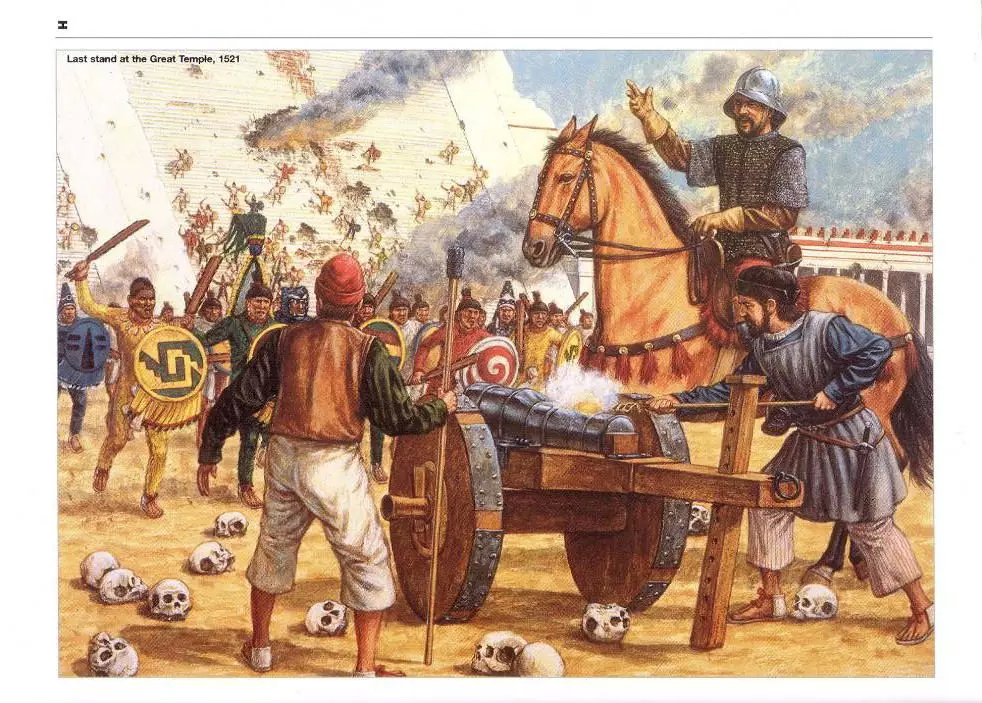西班牙人殖民美洲的首次恶战,500士兵被20万
