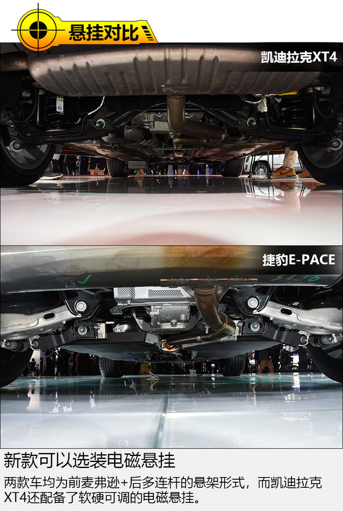 20多万的豪华SUV买谁 凯迪拉克XT4对捷豹E-PACE