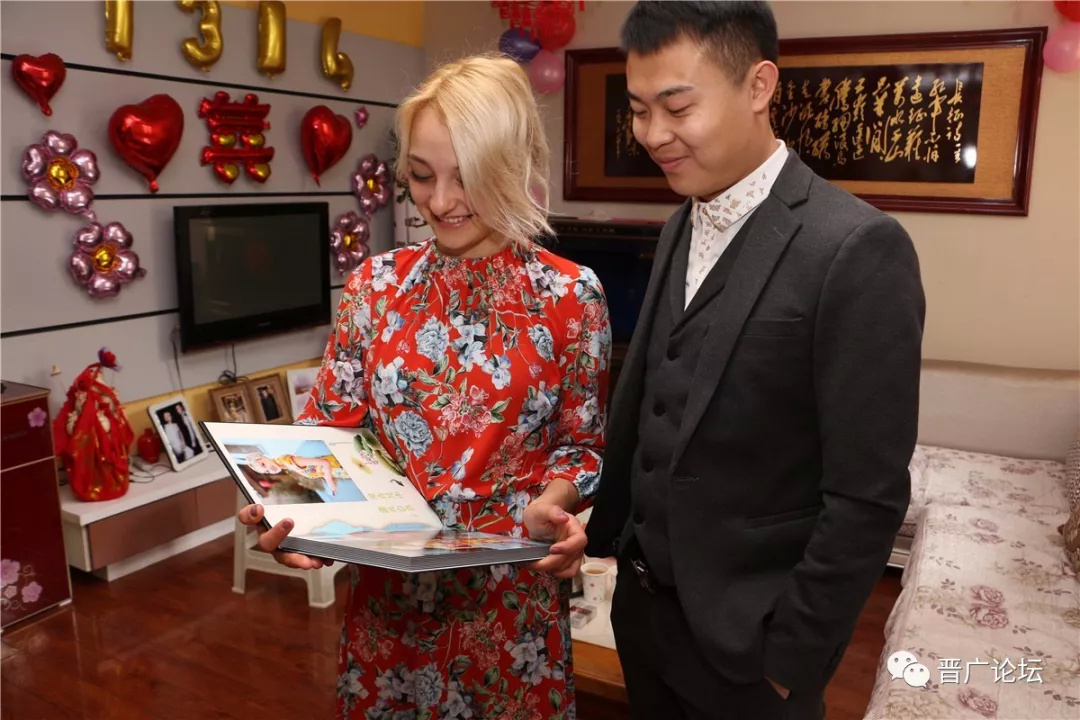 北京结缘阳城小伙娶到乌克兰媳妇,婚礼简单女