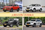 一周SUV车型热度排行出炉，途观夺冠