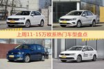 11-15万欧系车型上周热度排行揭晓，朗逸领跑