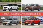标致5008/标致4008等，12月25-35万欧系SUV车型内饰口碑汇总