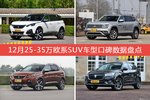 25-35万欧系SUV车型车主综合评分排行榜，哪款值得买？