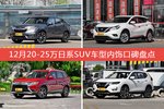 12月20-25万日系SUV车型内饰口碑数据揭晓，大家偏爱哪些车？
