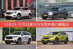 12月25-35万日系SUV车型外观好评车型盘点
