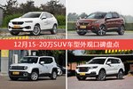 WEY VV7/标致4008等，12月15-20万SUV车型外观口碑汇总