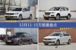 朗逸/哈弗H6等12月11-15万车型销量汇总