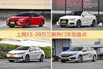 一周15-20万三厢车型热度排行出炉，凯美瑞夺冠
