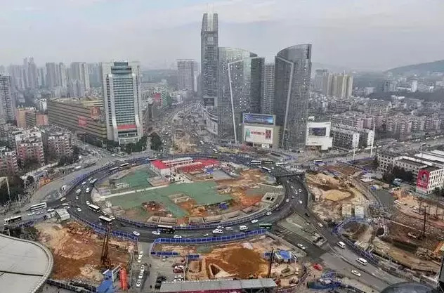 光谷转盘道路已恢复原状