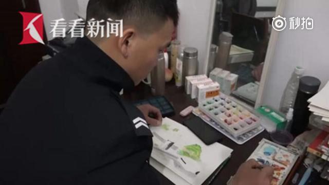 长沙90后交警手绘执勤故事 走红网络