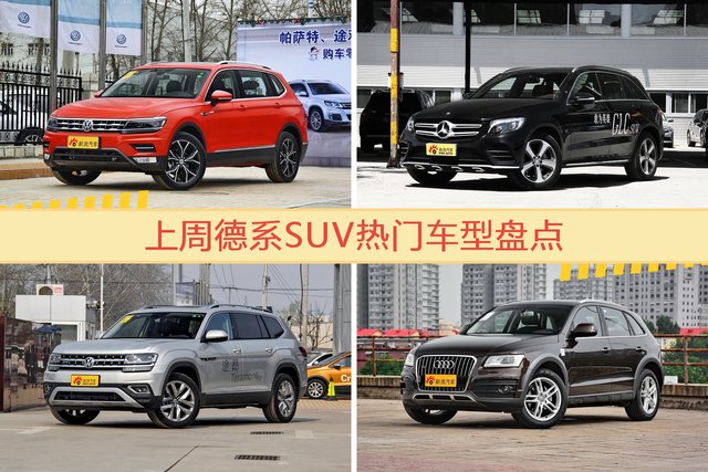 德系SUV车型中，途观关注度最高