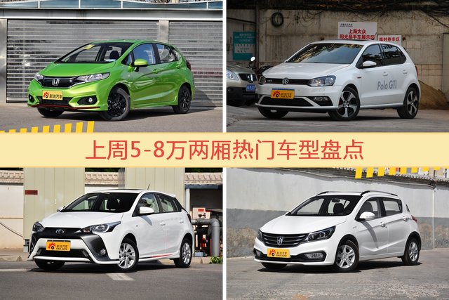 一周5-8万两厢车型热度排行出炉，飞度夺冠