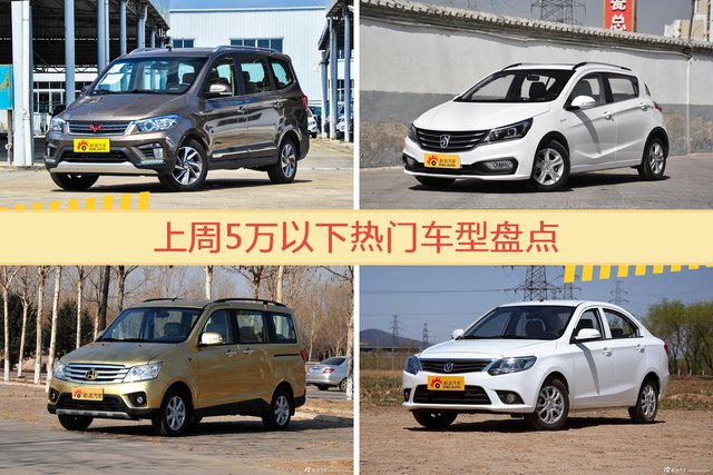 5万以下车型中，五菱宏光关注度最高