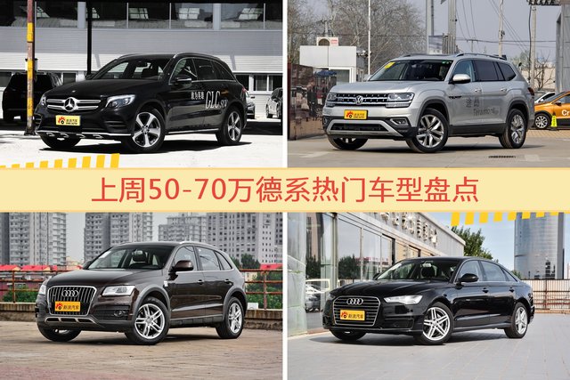 50-70万德系车型上周热度排行揭晓，奔驰GLC级领跑