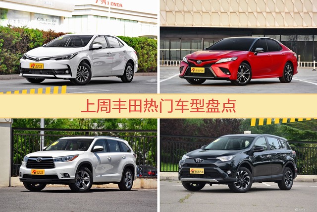 丰田旗下哪些车上周最火？让我们一一揭晓