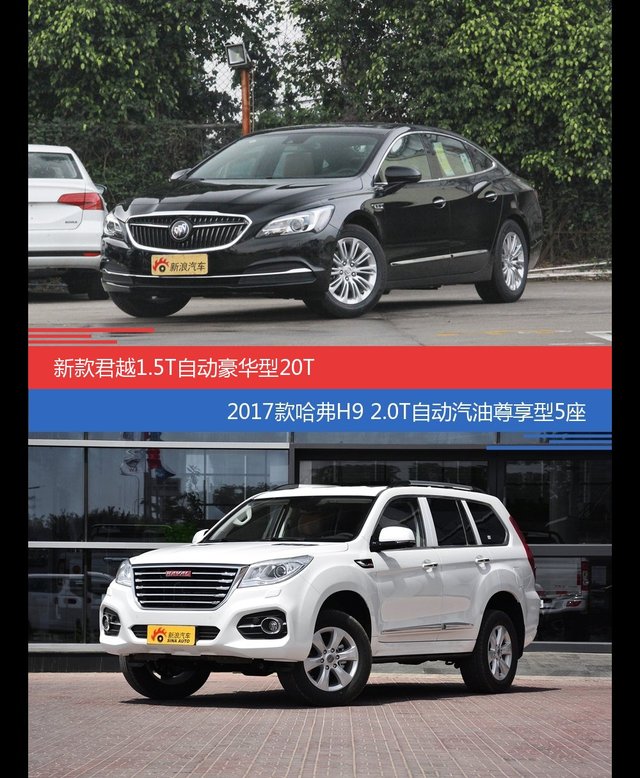 君越和哈弗H9价位相似却各有优势