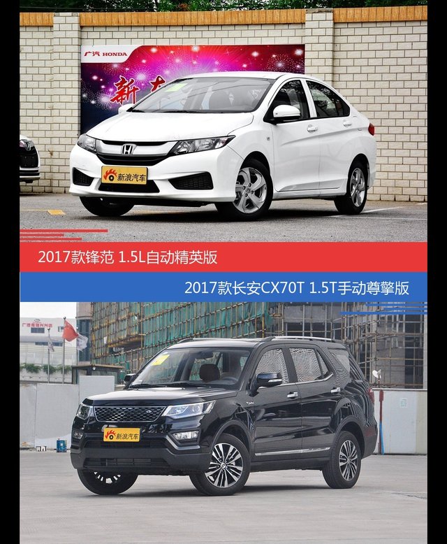 锋范和长安CX70价位相似却各有优势