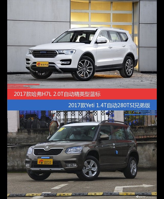 价格相同风格迥异 哈弗H7与Yeti选谁更适合