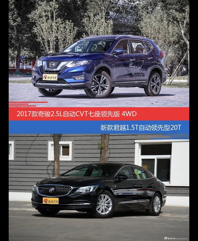 价格相同风格迥异 奇骏与君越选谁更适合