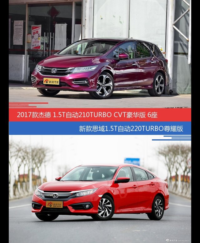 杰德和思域价位相似却各有优势